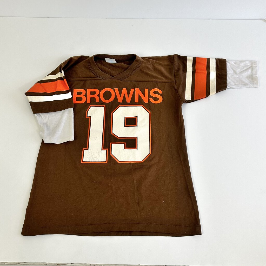 Vintage 80s NFL Cleveland Browns #19 Bernie Kosar Childs T Shirt Jersey XL  /cb