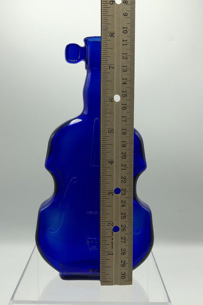 Blue Cobalt Glass Violin Bottle /b