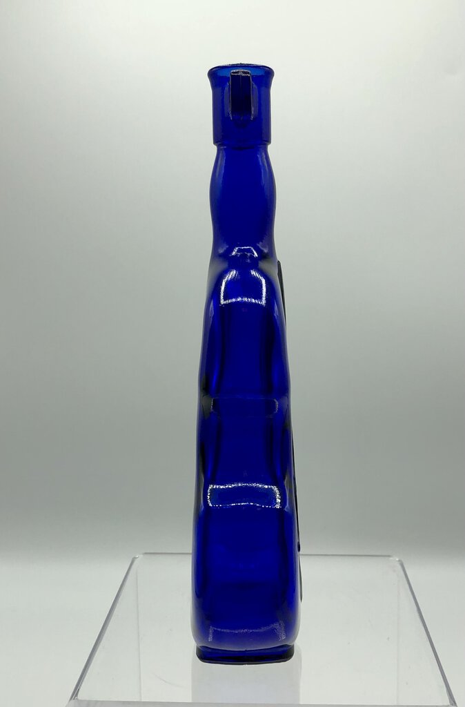 Blue Cobalt Glass Violin Bottle /b
