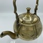 Brass Tea Pot with Etched Floral Pattern /bh