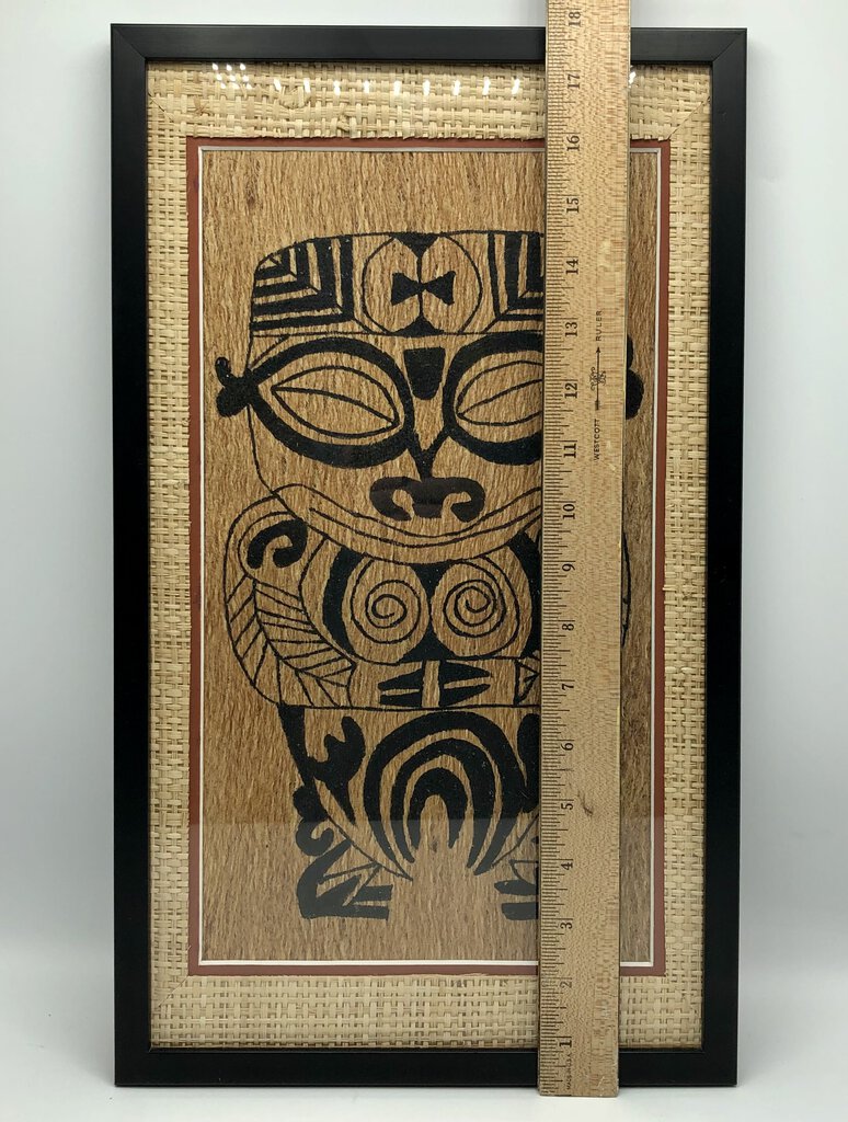 Artist Rosaro "Tribal God - Man" Original Ink Tiki Art