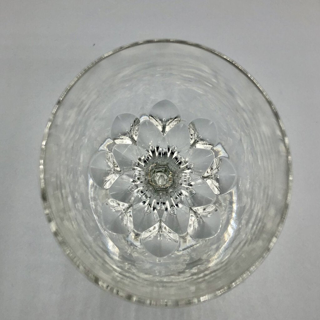 2ea GORHAM Crystal Diamond Clear Wine Glasses /b