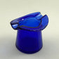 Vintage Early 1900’s Cobalt Blue Glass Top Hat Ashtray /r