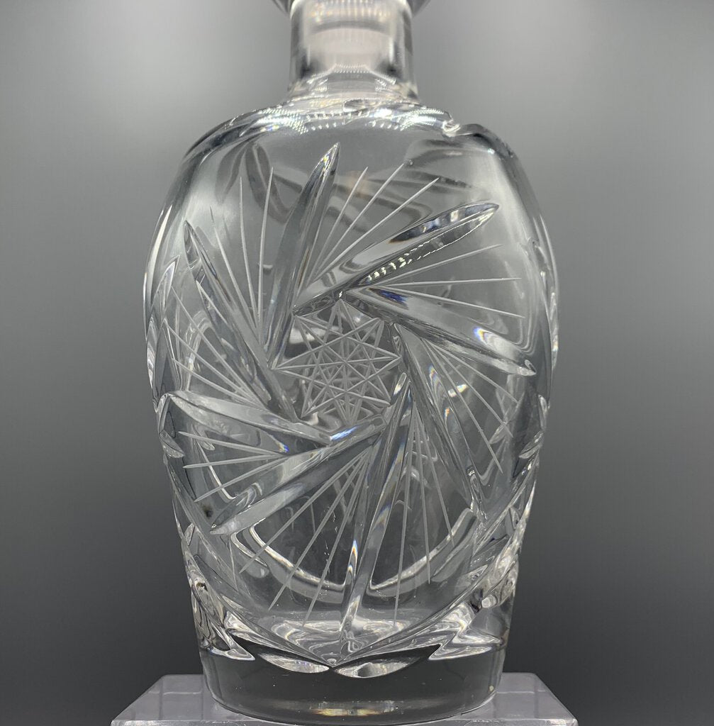 Mid-Century Brilliant Cut Glass Decanter /hg