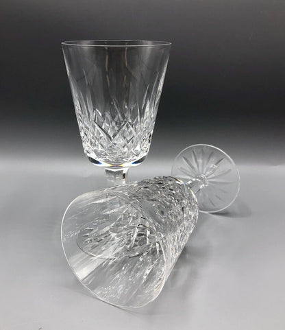 Set of 2 Waterford Lismore Crystal Wine Glasses /b