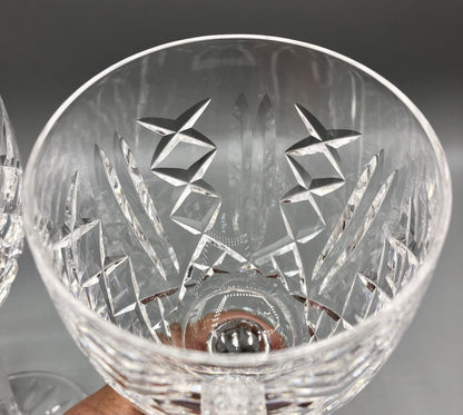 Waterford Crystal “Glengarriff” 7” Water/ Wine Goblet Set of 2 /b