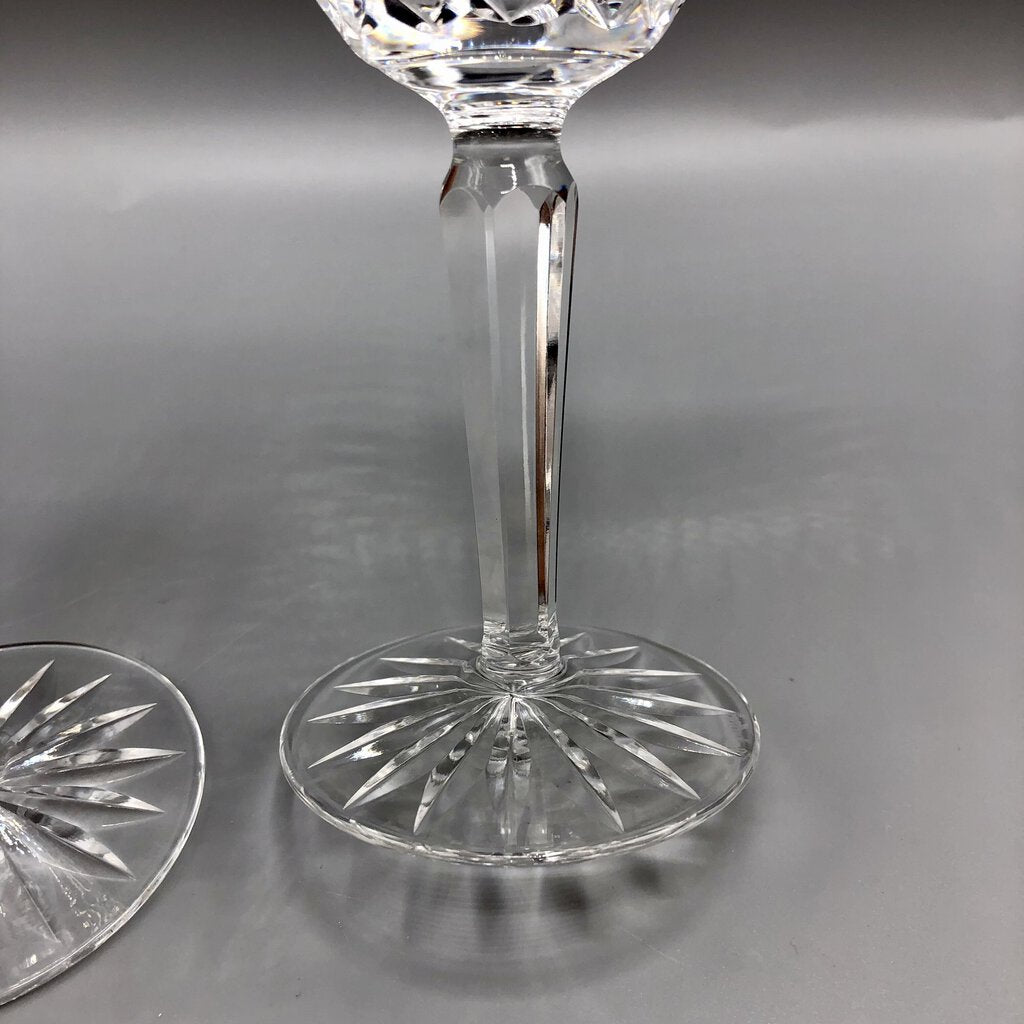 Set of 2 Waterford Crystal “Glengarriff” 6 1/2” Claret Wine Glasses /b