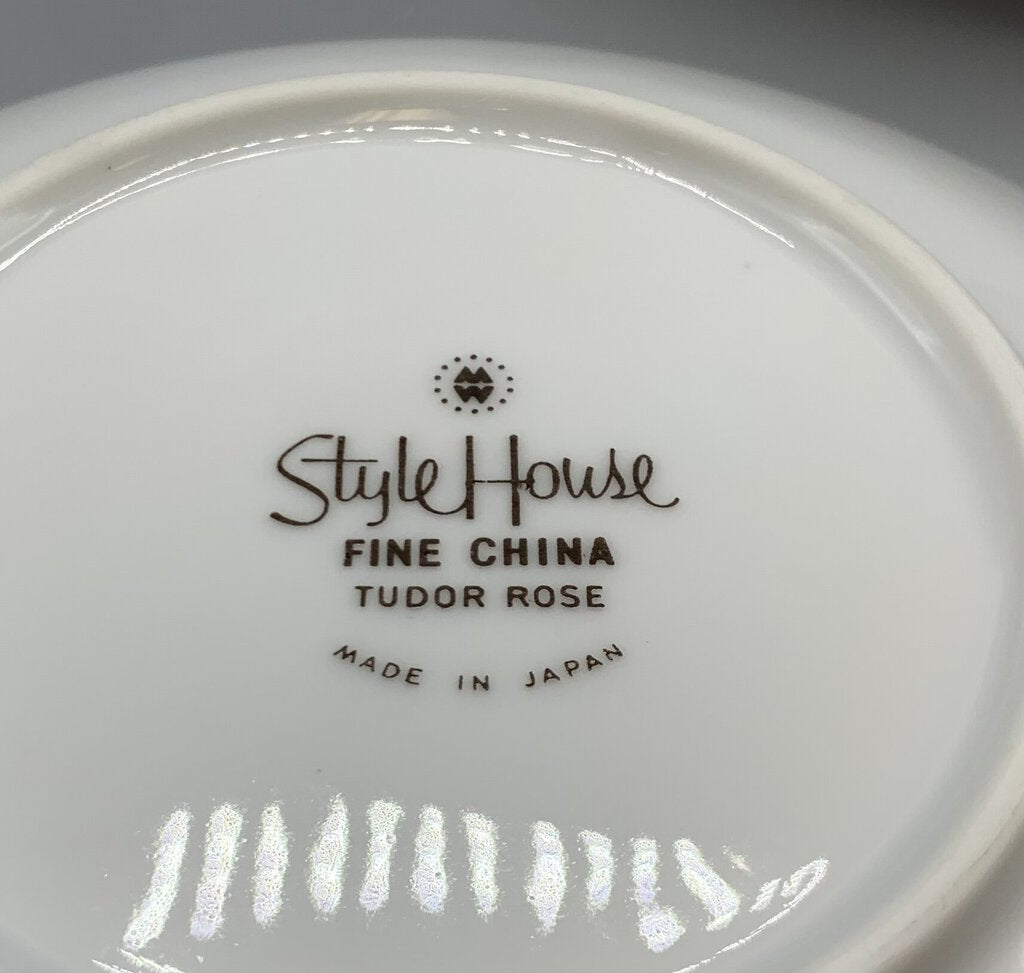Mid-Century Style House “Tudor Rose” Coupe Soup Bowls Set/4 /hg