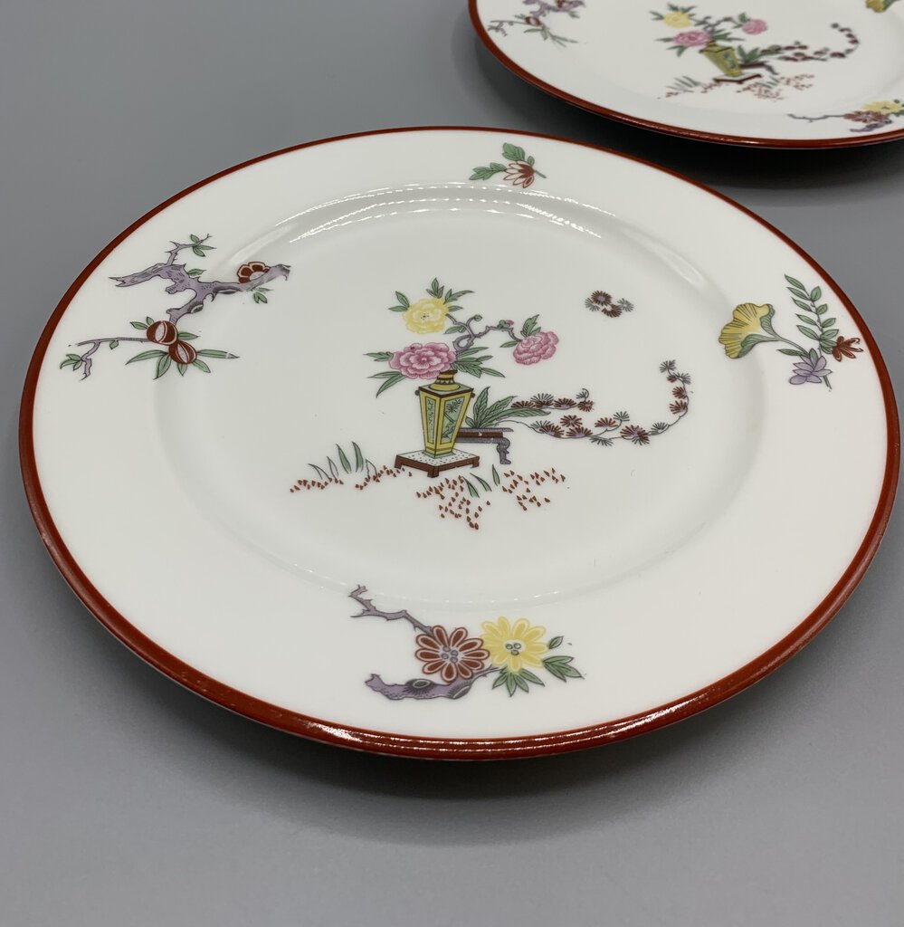 Jean Pouyat Limoges “Oriental” Salad Plates Set/2 hg