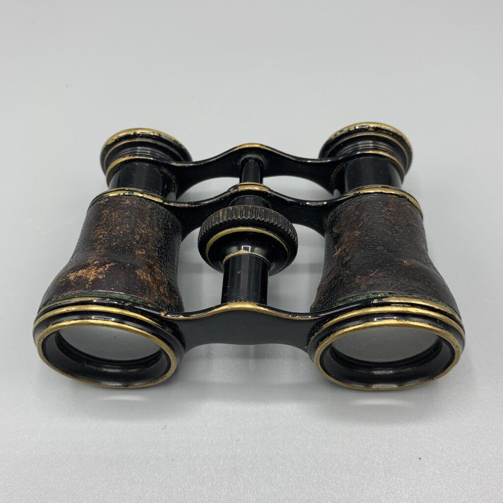French Leather and Brass Opera Glasses by Lemaire Fabt, Paris c.1880 /hg