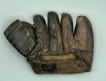 1940s Rawlings G600 Leather Baseball Glove Lefty Left Hand Floating Heel Martin Marion Mister Shortstop /b