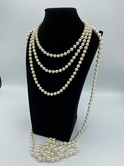 Carolee, Marvella & More Pearl Necklaces Lot of 4 /r