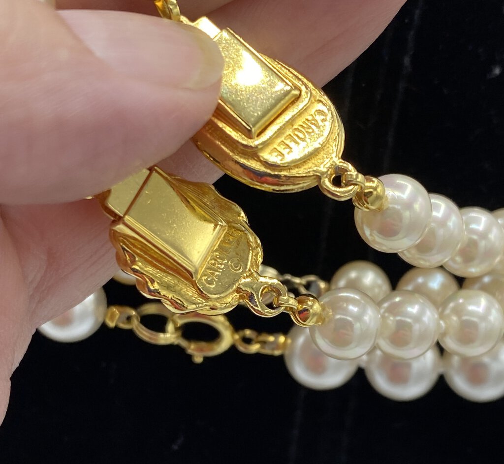 Carolee, Marvella & More Pearl Necklaces Lot of 4 /r