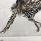 Henry Wilkinson Artist Proof “Proud Cocker” Colored Dry Point Etching Signed /b