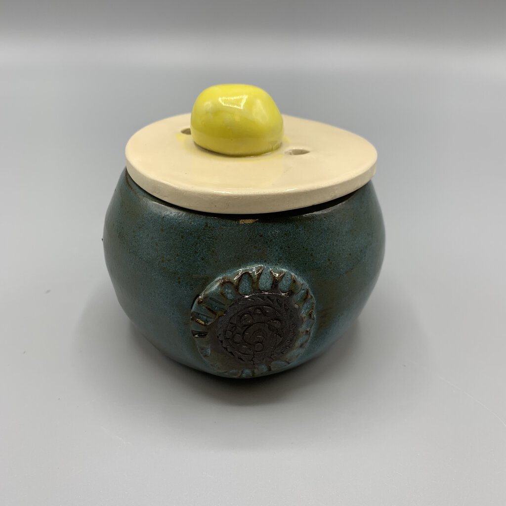 Japanese Pottery Trinket Bowl with Lid /hg
