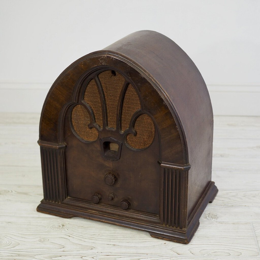 Vintage Philco Model 90 Baby Grand Cathedral Radio, (1931) Superheterodyne, UNTESTED /g