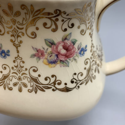 Antique Sadler Gold Filigree and Flowers Teapot /hg