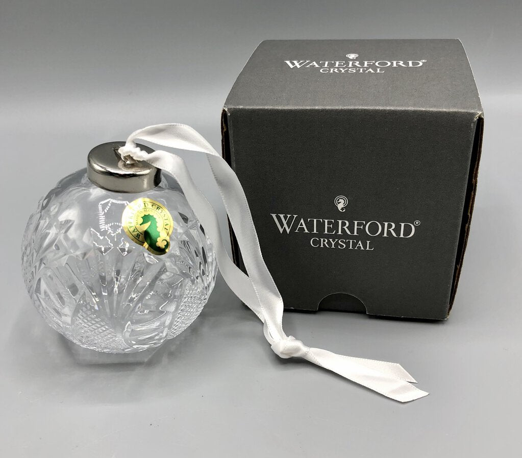 Waterford Crystal Seahorse Ball Ornament /b