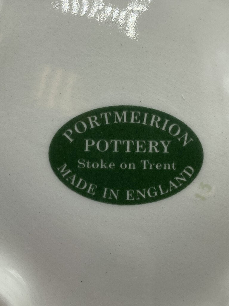 Portmeirion Pottery Set of 2 Tea Bag Holders Pear & Cherry /r