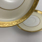 Minton Tiffany & Co. New York Made in England Gold Encrusted 5” Saucers set of 2 /r