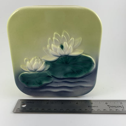 Mid-Century Royal Copley Pottery Water Lily Vase /hg