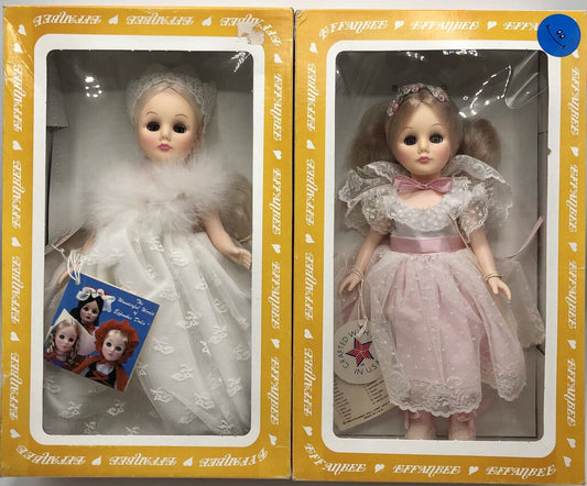 Vintage EFFANBEE Storybook Snow Queen & Sugar Plum Fairy Dolls /b