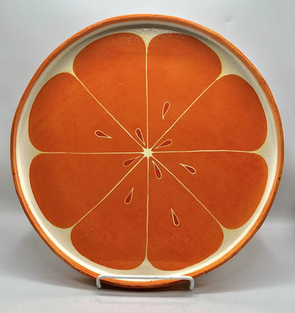 1960s/70s Orange Slice Serving Tray /b