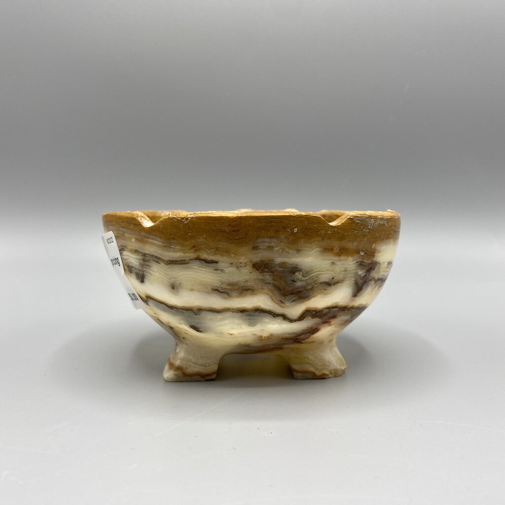 Small Stone Footed Bowl /bh