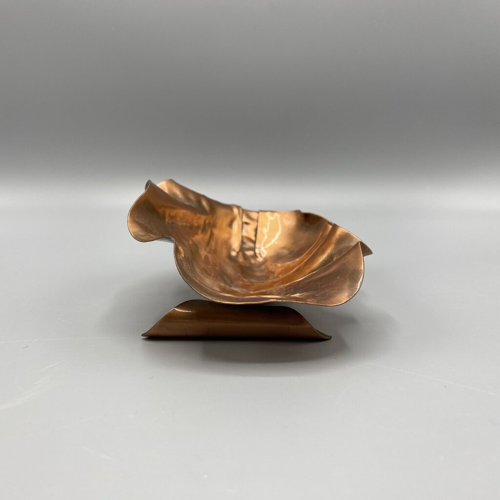 Vintage Gregorian Copper Ruffled Bowl /bh