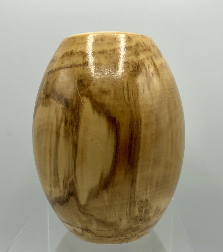 Signed Bill Frank Colorado Aspen Wood Vase /b