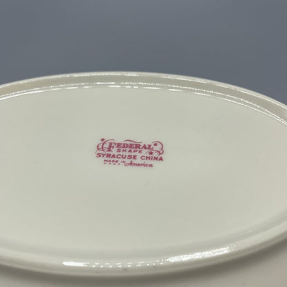 Vintage Syracuse China Company “Pendleton” Oval Serving Bowl /hg