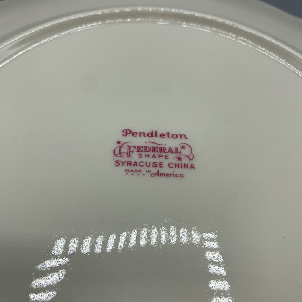 Vintage Syracuse China Company “Pendleton” Dinner Plates Set/2 /hg