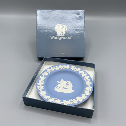 Vintage Wedgwood Jasperware Tray/Trinket Dish with Box /hg