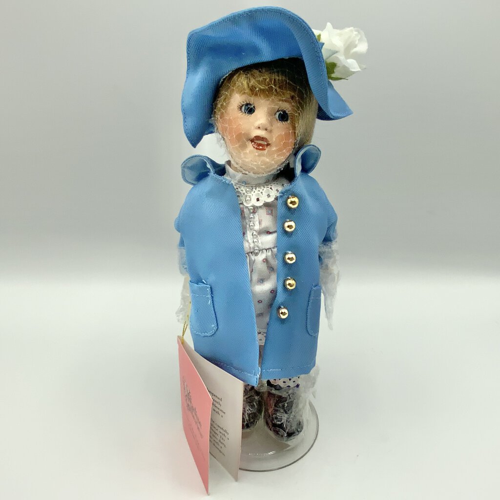 Paradise Gallery Treasury Collection Thursday’s Child Porcelain Doll/ cb