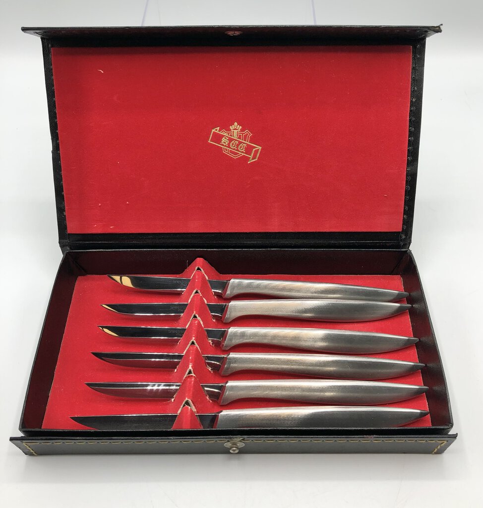 SCC Supreme Cutlery Co. Stainless Knife Set of 6 /b