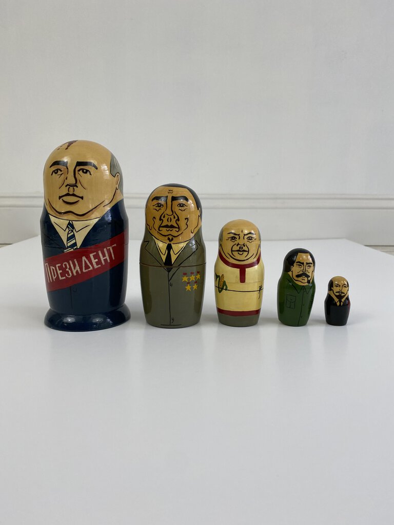 Vintage Russian President Nesting Dolls /ro