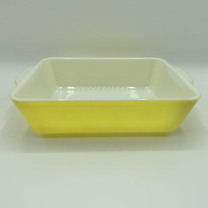 Vintage Pyrex 503 Yellow 1 1/2 Qt Refrigerator Dish W/ 503-C Ribbed Lid /cb