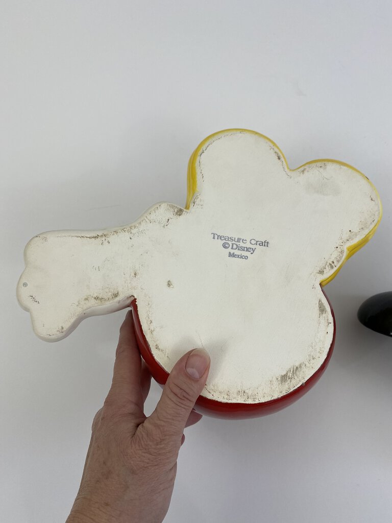Vintage Mickey Mouse Cookie Jar Disney Treasure Craft 12” /ro