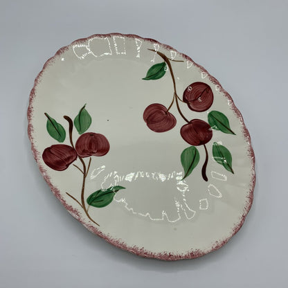 Vintage Blue Ridge Southern Potteries “Crab Apple” 13” Oval Platter /hg