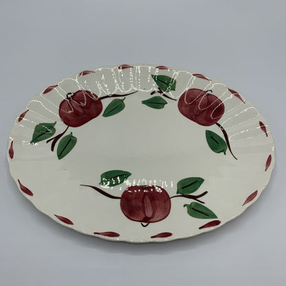 Vintage Blue Ridge Southern Potteries “Beaded Apple” 11” Oval Serving Platter /hg