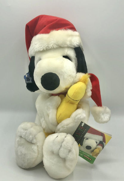 Vintage Plush Applause Holiday18” Snoopy w/ Woodstock Doll /b