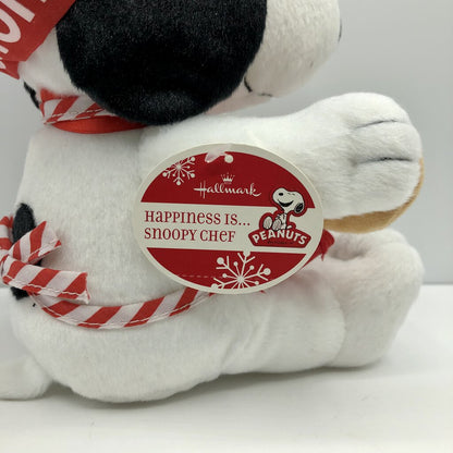 Hallmark Peanuts Plush Snoopy & 2011 Ornament “Happiness is a Warm Cookie” /b