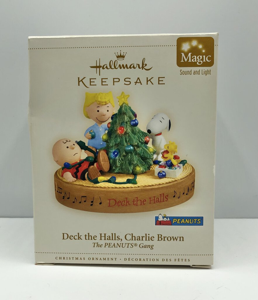 2006 Hallmark Keepsake Deck The Halls Charlie Brown Magic Ornament /b