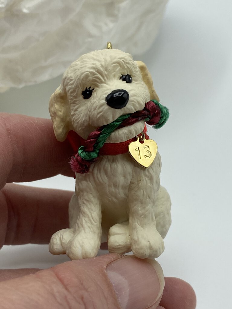 Hallmark Keepsake Puppy Love Christmas Ornament 2013 Golden Doodle in box /rb
