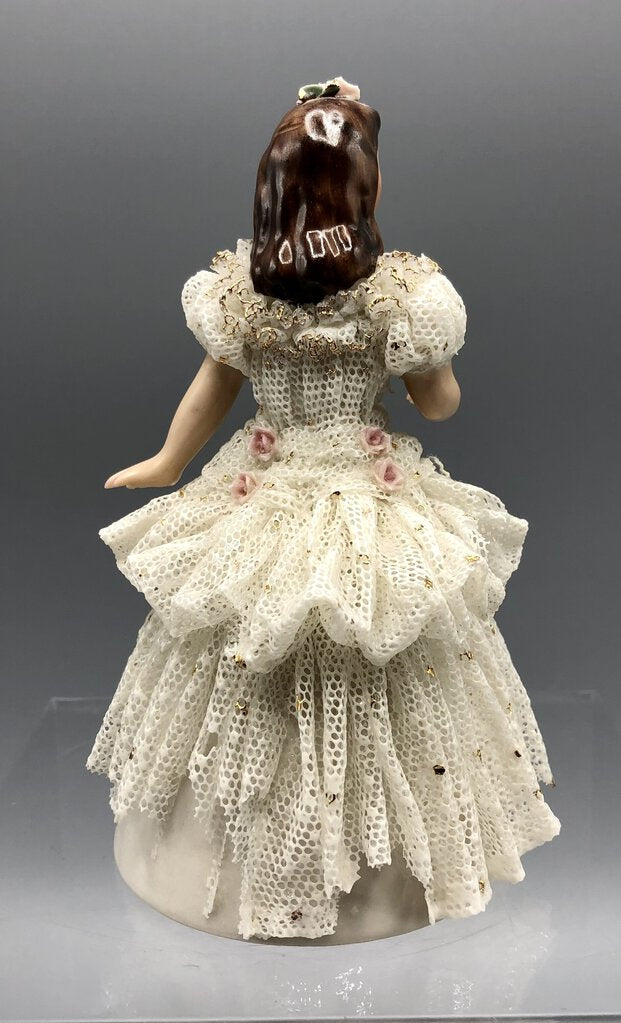 Vtg Lee Wollard “Karen” 197A Dresden Lace Figurine /b