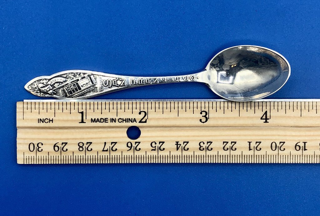 Vtg Sterling Silver San Francisco Souvenir Spoon/ Crossed Pickaxe & Shovel Hallmark /b