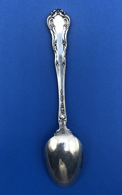 Antique R Wallace & Sons Sterling Demitasse Spoon Monogramed /b