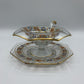 Vintage Imperial Glass Company Footed Mayo/Sauce Bowl with Underplate and Ladle /hg