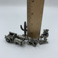 Vintage Western-Themed Pewter Miniatures, Lot of 4 /hg