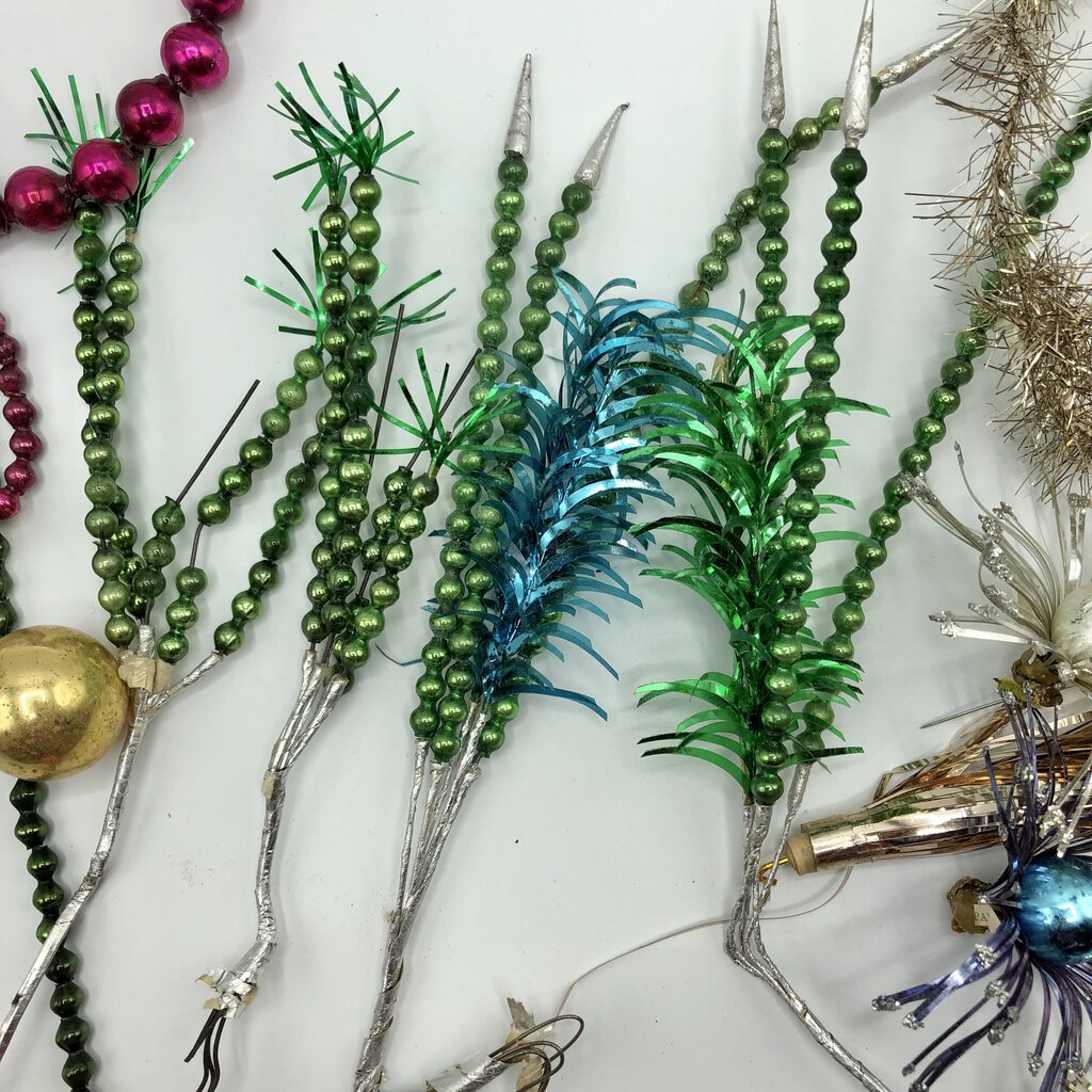 Vintage Mercury Glass Bead Sprays & Christmas Decorations /b